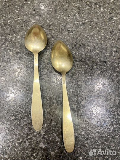 Серебряные ложки с эмалью