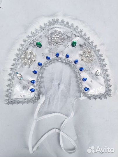 Кокошник Снегурочки новый