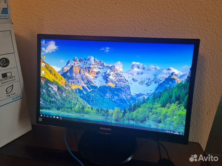 Монитор Philips 22 дюйма 1080p