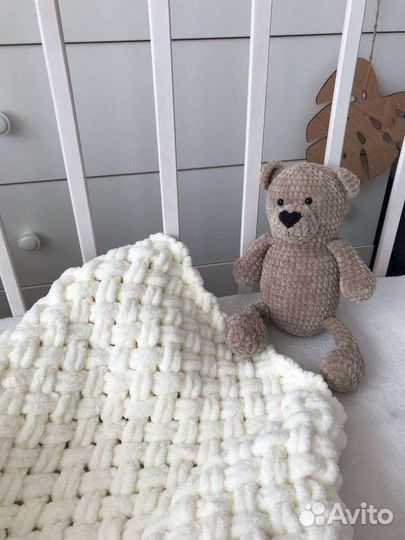 Детские вязанные пледы 85/85. Ручная работа