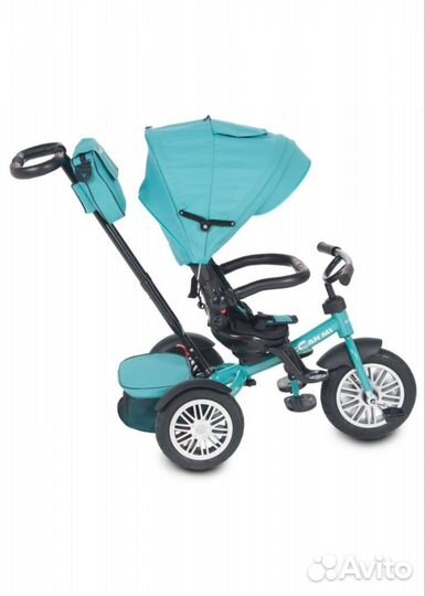Велосипед трехколесный, коляска с ручкой