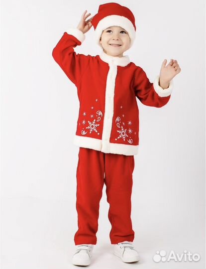 Новогодний костюм деда мороза 80