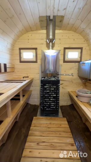 Баня Бочка на колёсах аренда