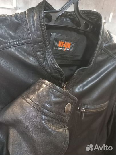Кожаная куртка мужская UF4M