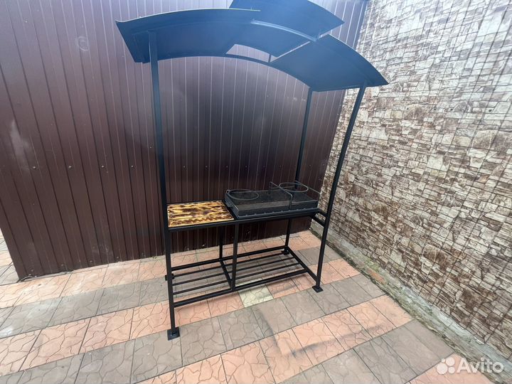 Мангал loft с крышей