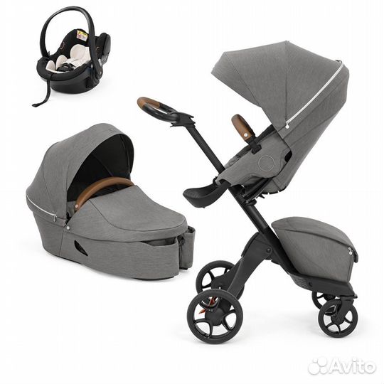 Коляска Stokke X (прогулка, люлька, автокресло)