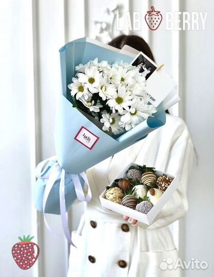 Клубника в шоколаде, букеты из клубники