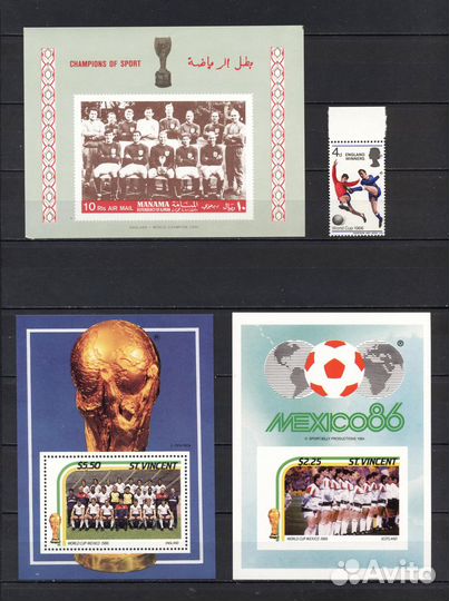 Чистые**марки, блоки, мл мира на тему 