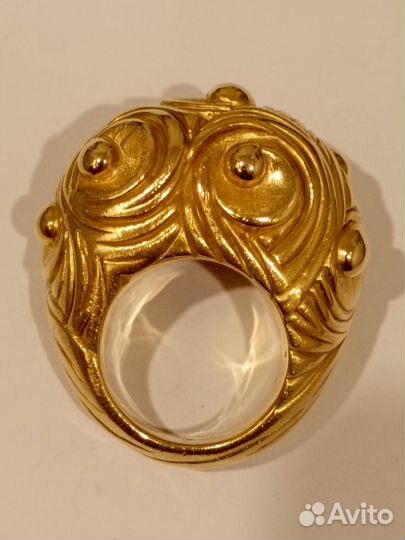 Золотое крупное кольцо 585