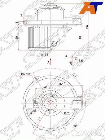 Мотор отопителя салона toyota hilux surf/4runner #