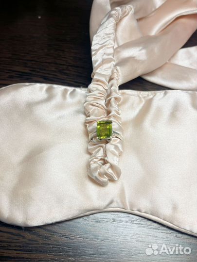 Ювелирный набор из серебра 875 с султанитом