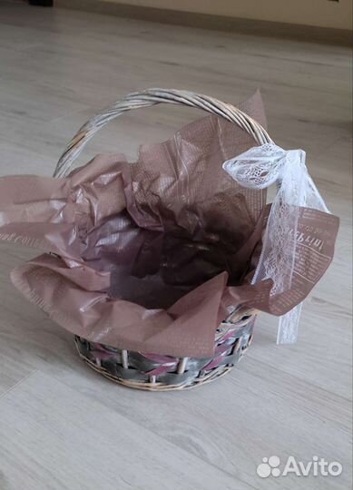 Корзинка плетёная, декоративная