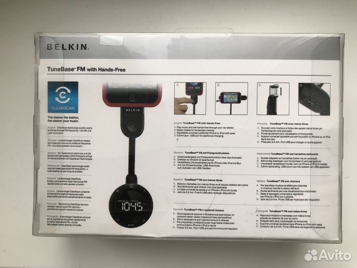 FM тюнер, держатель и зарядка для iPhone 4S