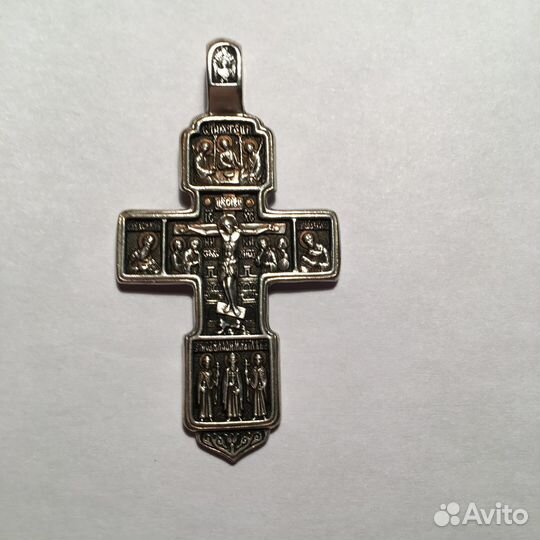 Крест серебро 925