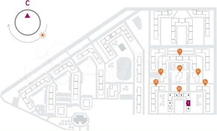 3-к. квартира, 65,4 м², 11/17 эт.