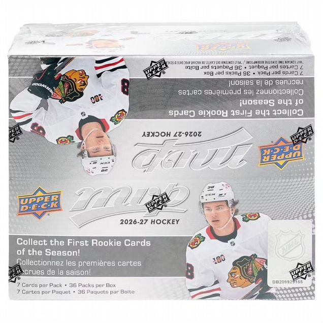 2026-27 Upper Deck MVP Hockey 36-pack Retail Box