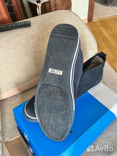 Оригинальные кожаные кеды Armani