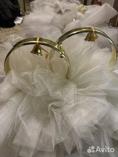 Свадебные украшения на машину