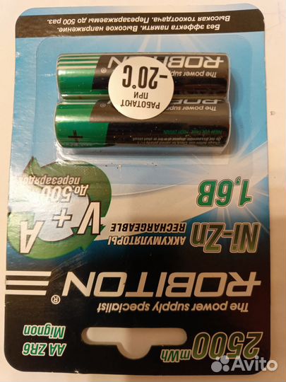 Аккумулятор NI-Zn 1,6 вольт