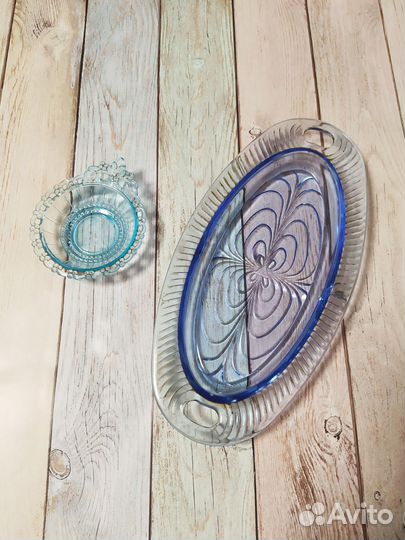 Посуда цветное стекло СССР