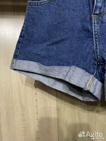 Шорты джинсовые синие