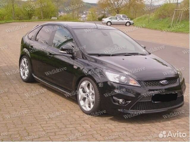 Накладки на пороги Ford Focus 2 2004-2011 тюнинг