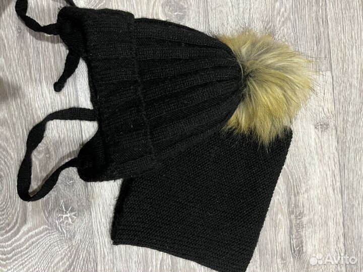 Комплект шапка и снуд