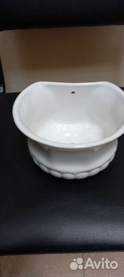 Белая керамика кашпо цена за шт