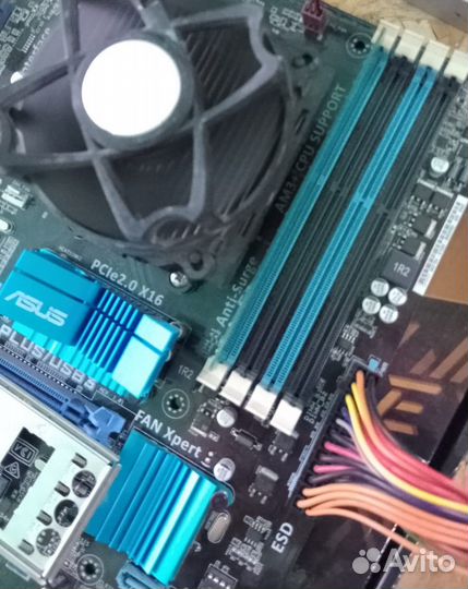 Материнская плата ам3+/Fx4350/ddr3 4gb/куллер