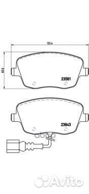 Колодки тормозные дисковые перед P 85 077 P