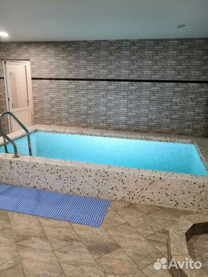 Баня на дровах с бассейном