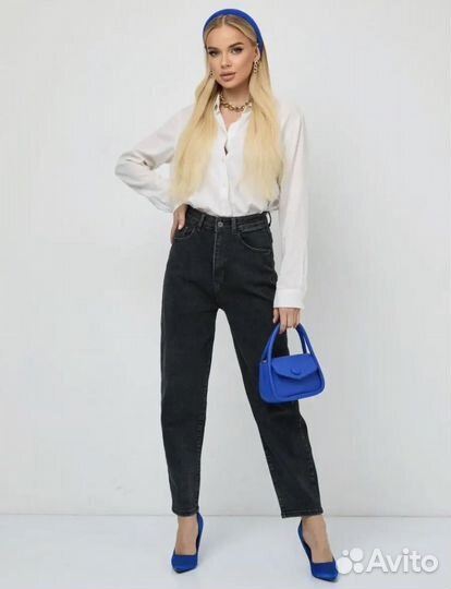 Новые черные женские джинсы 25