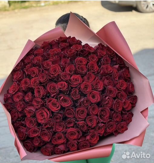 Букет цветов розы эквадор 101 шт