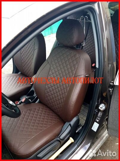 Чехлы Автопилот Hyundai Solaris 1 Hb из экокожи