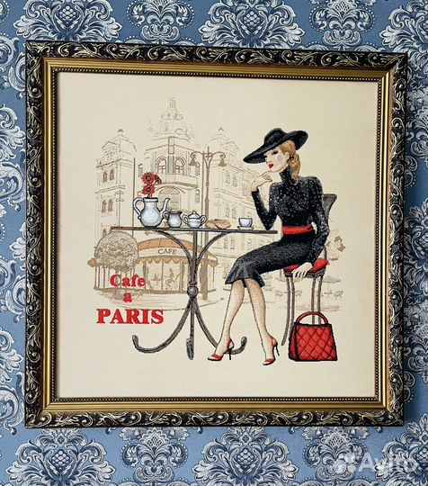 Картина в раме из габилена