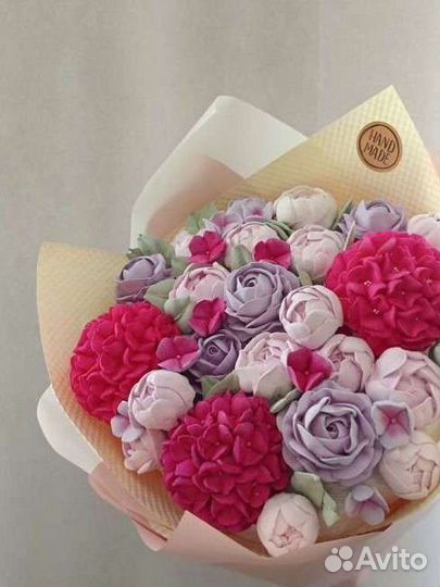 Съедобные букеты из зефира/зефирная флористика