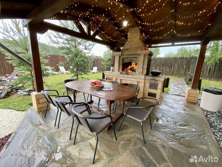 Аренда бани с беседкой-барбекю. Банный чан