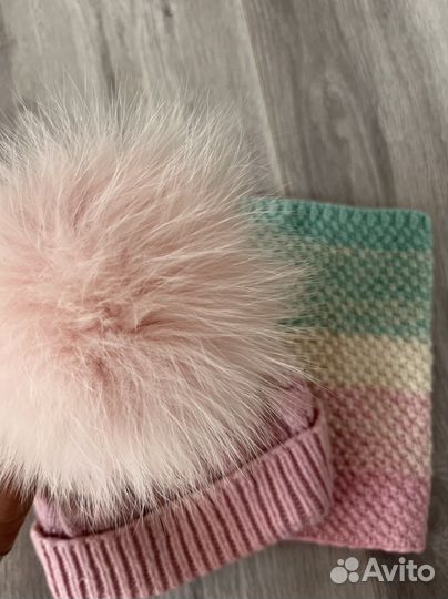 Шапка и снуд зима демисезон