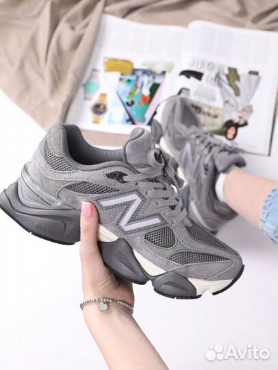 New Balance 9060 Lux в Сером: Новый Уровень Стиля