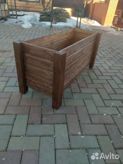 Кашпо, ящик для цветов, туй