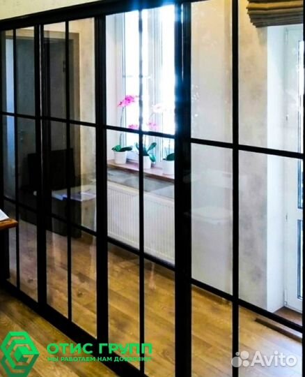 Стеклянные перегородки
