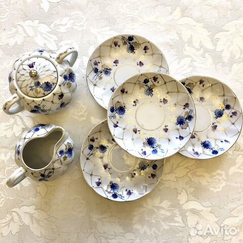 Предметы сервиза Золотая сеточка (лфз)