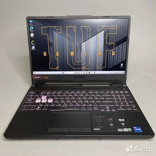 144Гц Ноутбук asus TUF F15 i7-11800H/rtx3050ti