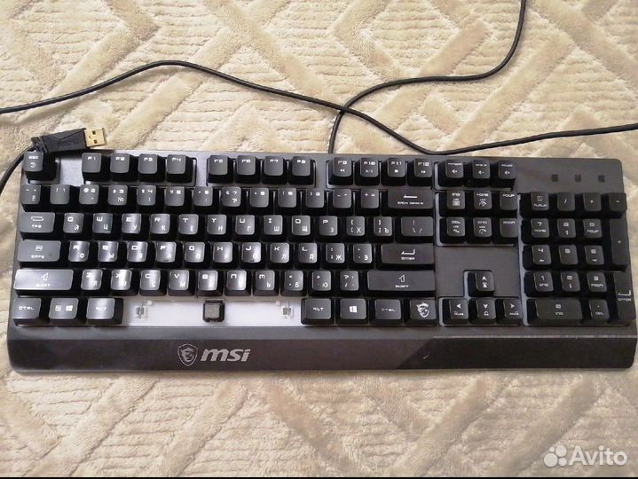 Игровая клавиатура мембранная msi vigor GK30