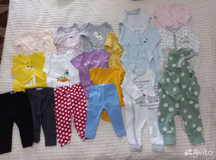 Вещи пакетом для девочки 68-74 размер