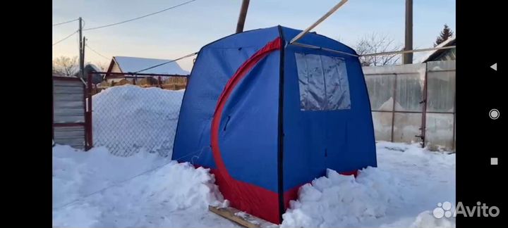 Мобильная походная баня палатка с печкой