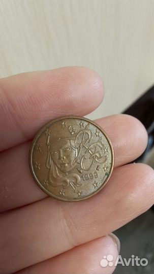 Монета 1999.5 центов
