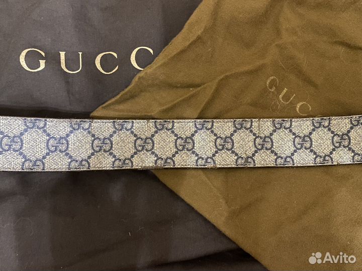 Gucci gg supreme ремень