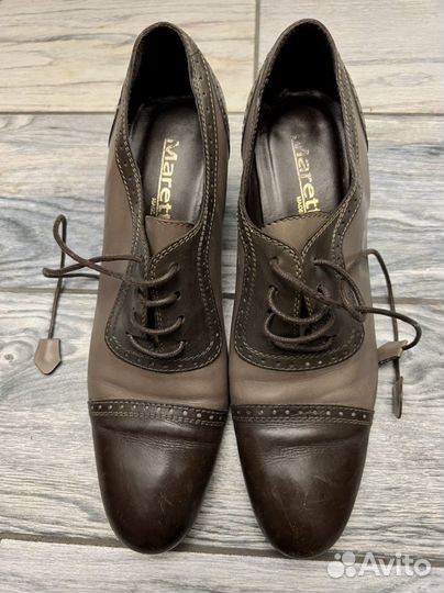 Ботильоны кожаные