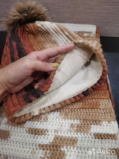Шапка и снуд женский